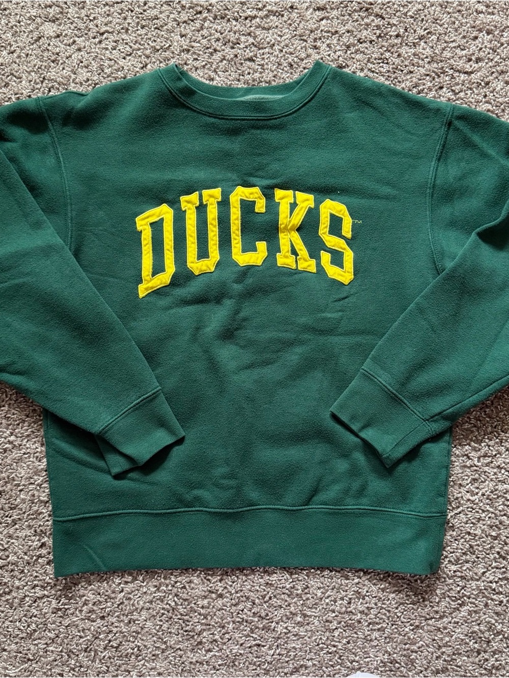 ZooZatz Oregon Ducks Spell Out Crewneck Size S